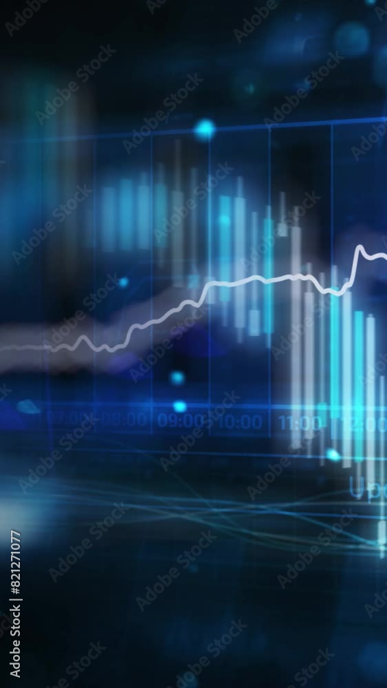 Poster within the digital space, a substantial flow of stock exchange data is underway.
