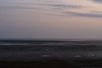 View of the sunset at the seaside