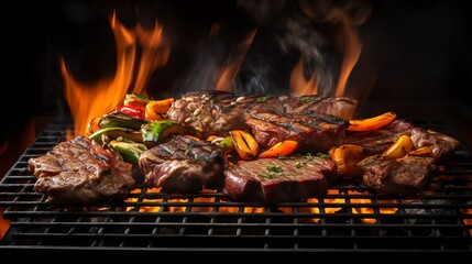 A delicious and juicy steak, grilled to perfection. The perfect meal for a summer cookout.