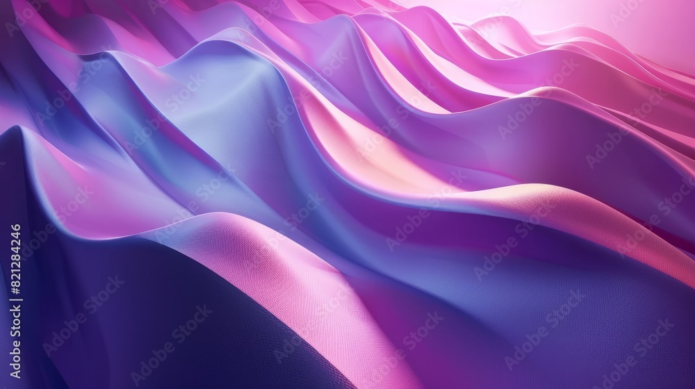 Poster abstract gradient curve background video, 3d rendering.