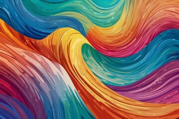 Vibrant Wave: Dynamic Burst of Colorful Energy