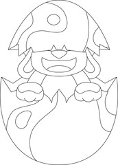 Obraz premium Rabbit Easter Easter egg Hide Animal Vector Graphic Art Illustration