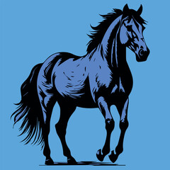horse head silhouette vector design