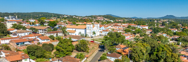 Obraz premium Pirenopolis in Goias, Brazil. Aerial view.