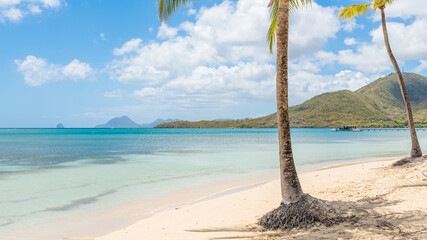 Plage des boucaniers à la Pointe Marin à Sainte Anne, Martinique, Antilles Françaises.	