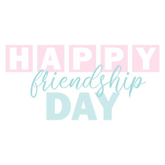 Delicate lettering for Friendship Day
