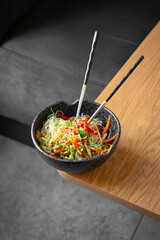 funchosa with fried vegetables