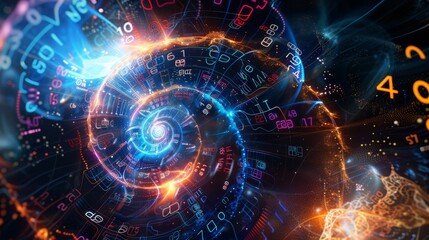 Obraz premium Image of magic number analysis, generated with ai