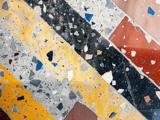 Terrazzo marble texture, minimalist , spaced out , smaller finer details. no large chunks colourful, generated with ai
