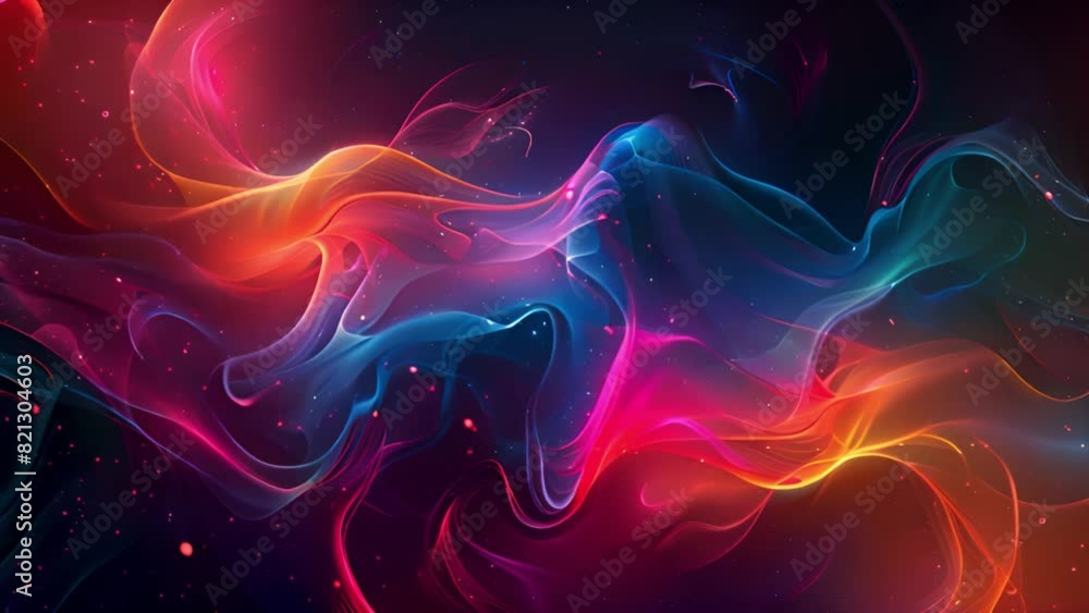 Leinwandbilder an abstract background featuring vibrant red, blue, and green colors blending together in a dynamic 