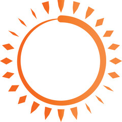 abstract sun icon