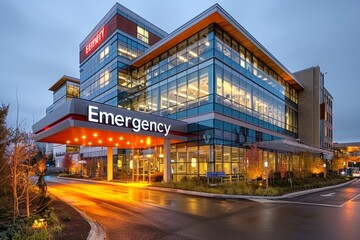 Hospital emergency service. Health concept.