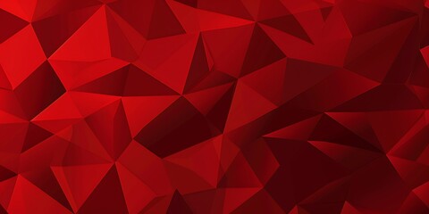 Abstract Background of triangular Patterns in dark red Colors. Low Poly Wallpaper
