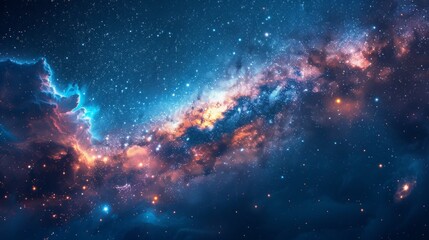 Naklejka premium Night Sky Picture , Beautiful digital image