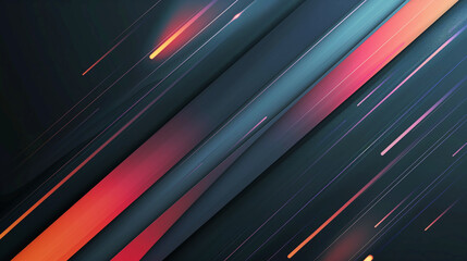 Fototapeta premium A black and orange background with a red line