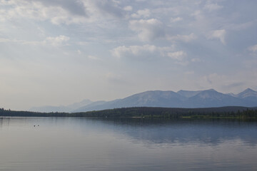 A Hazy Summer Morning at Pyramid Lake