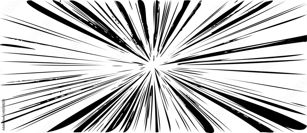 Poster circular starburst explosion texture. distressed uneven grunge background. abstract vector illustrat