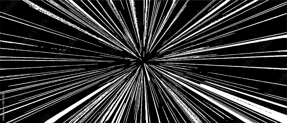 Poster circular starburst explosion texture. distressed uneven grunge background. abstract vector illustrat