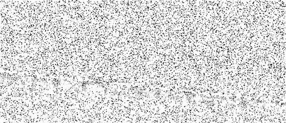 Snow, stars, twinkling lights, rain drops on black background. Abstract vector noise. Small particles of debris and dust. Distressed uneven grunge texture overlay.