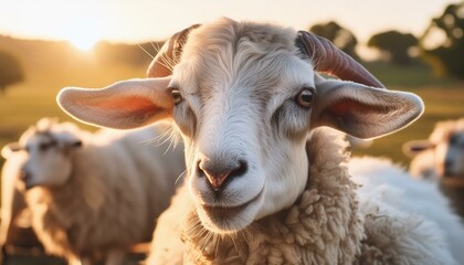 Obraz premium close up of a sheep