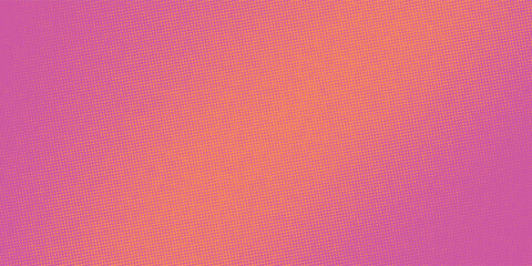 Magenta and orange retro pop art background with halftone dots design