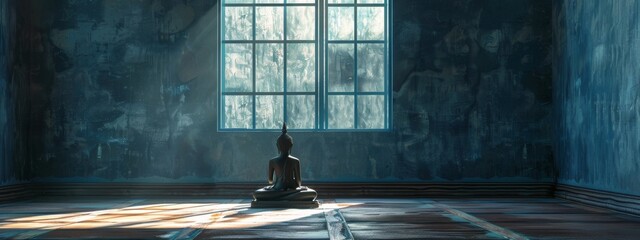 Buddha Statue Sitting in Room