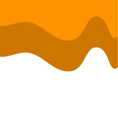 Wavy shape border. Divider Header for App, Banners or Posters