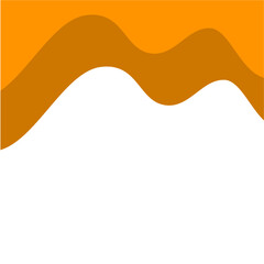 Wavy shape border. Divider Header for App, Banners or Posters