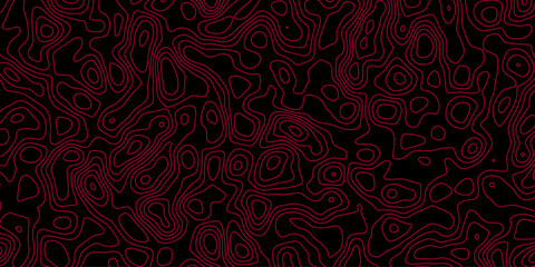 Decorative Topographic Map Pattern for Backgrounds and Design

