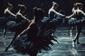 ballerinas black swan performance.