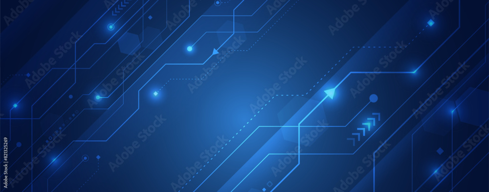 Aufkleber data transfer and protection, internet communication on a blue background. high computer technology 