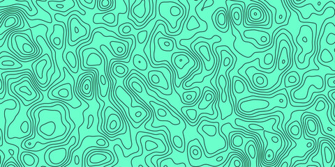 Abstract topographic line map, geographic grid line, paper cut 3D waves modern vector background with shadow.