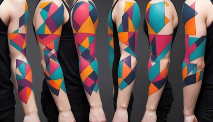Abstract Geometric Sleeve Contemporary Gallery