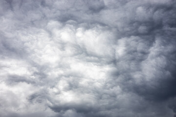 Heavy clouds detail - dramatic sky before the storm