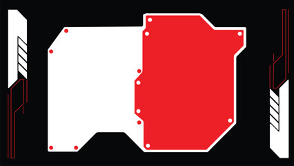 illustration of an background with place for your text with cyber theme template