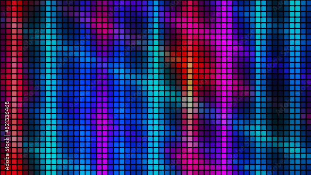 Fototapete abstract background from multi-colored squares. abstract gradient background. pixel background for w