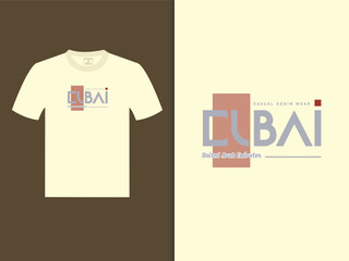 Dubai UAE Vector T-Shirt Design
