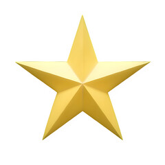 Obraz premium golden star isolated on transparent background