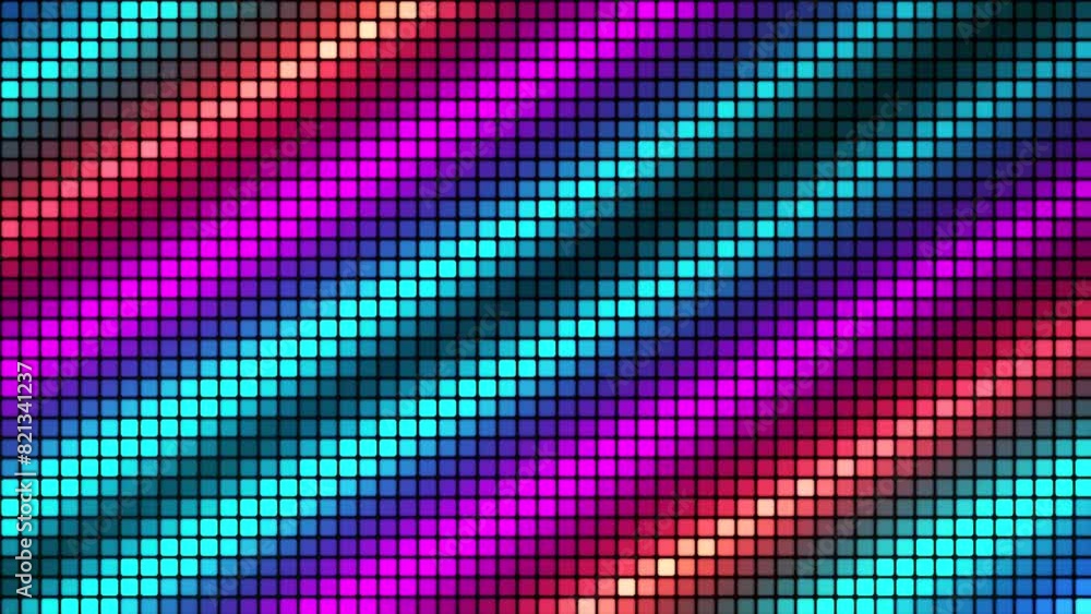 Leinwandbilder abstract animated background of multi-colored squares. abstract gradient background. pixel backgroun