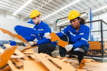 engineer or worker person team working in factory warehouse, man, manufacturing industry business...