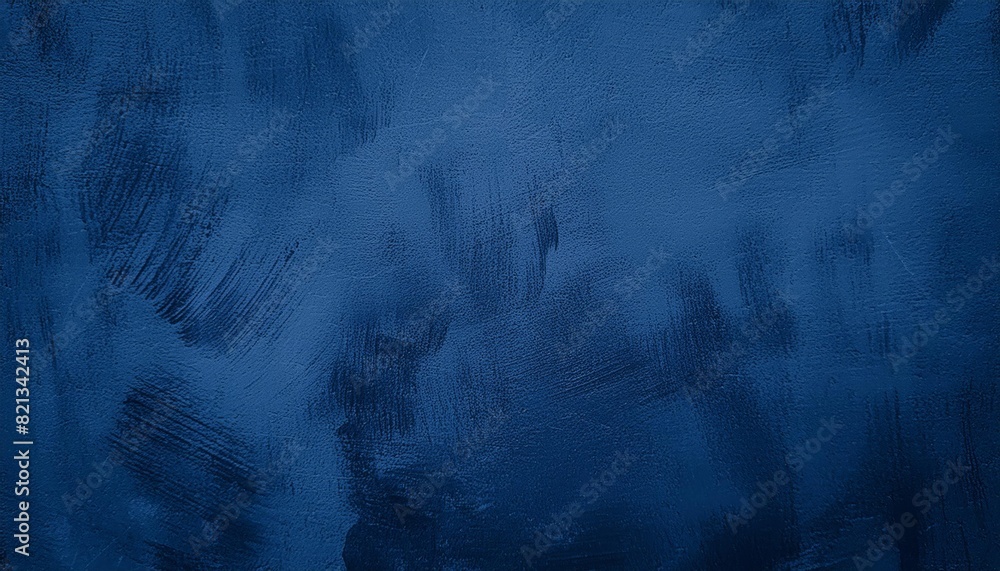 Poster closeup of a canvas with textured background and abstract blue brush strokes