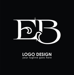 EB EB Logo Design, Creative Minimal Letter EB EB Monogram