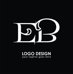 EB EB Logo Design, Creative Minimal Letter EB EB Monogram
