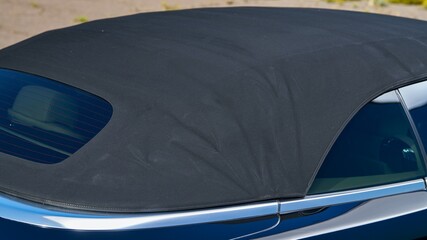 Rear window on a convertible top