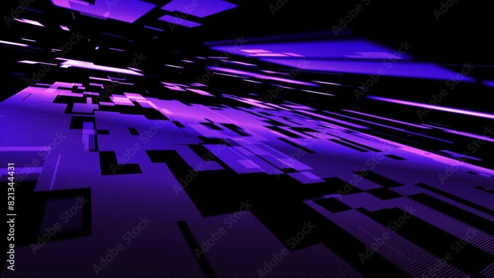 Poster futuristic high-tech animation. concept of data transmission in cyberspace. scientific and technical