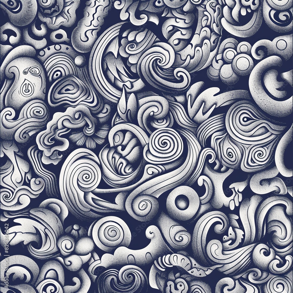 Poster Versatile vector background with abstract design elements.