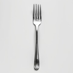 Stainless Steel Fork. Generative AI.