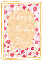 happy mother day flower card
