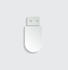 Vector usb flash drive  vector icon