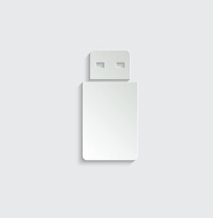 Vector usb flash drive  vector icon
